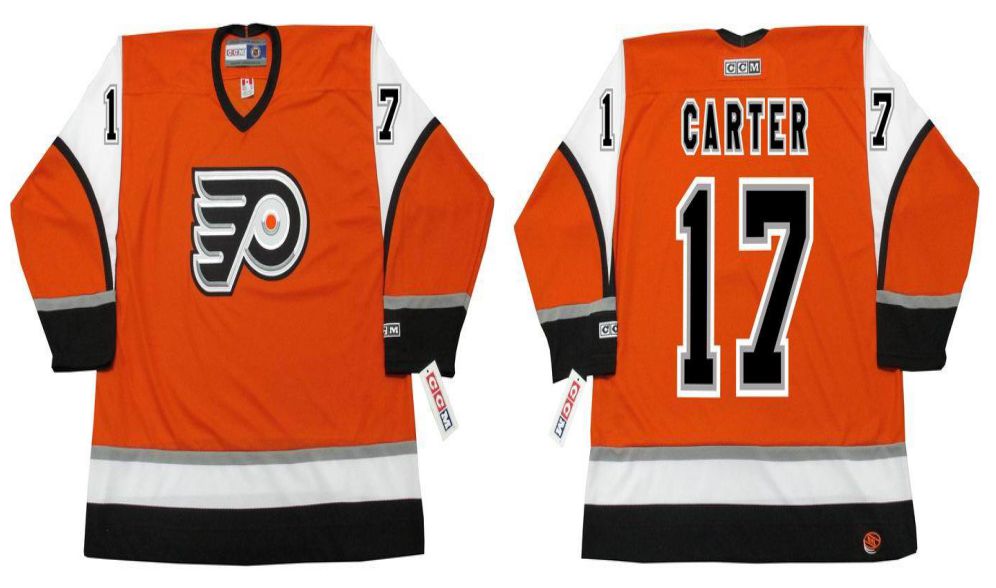 2019 Men Philadelphia Flyers #17 Carter Orange CCM NHL jerseys->philadelphia flyers->NHL Jersey